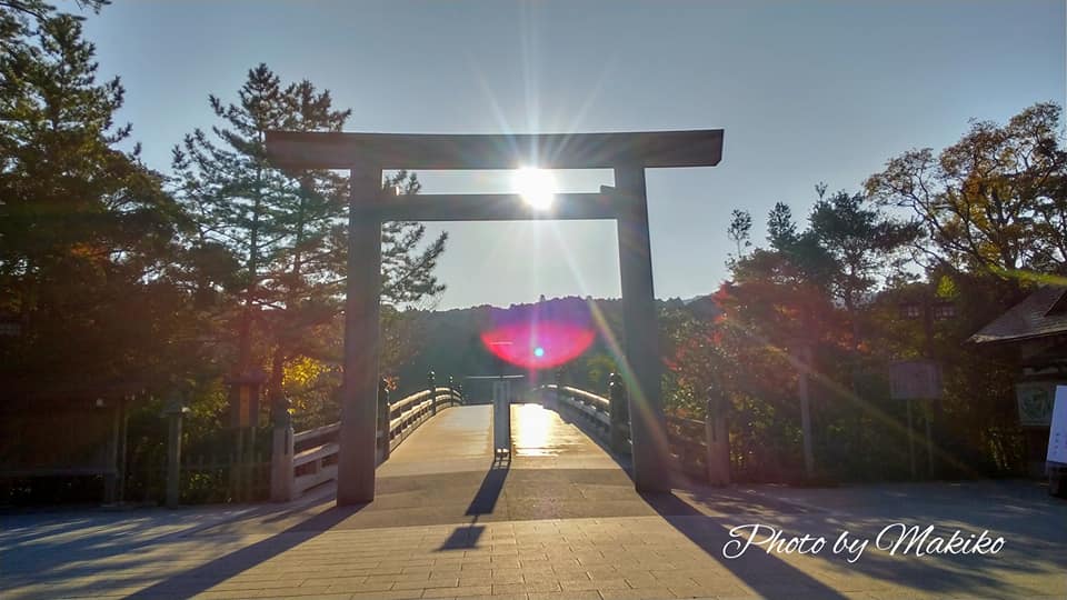 宇治橋　日の出